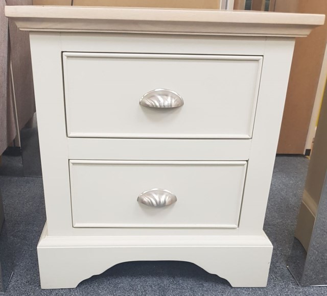 2 Tone 2 Drawer Bedside Table