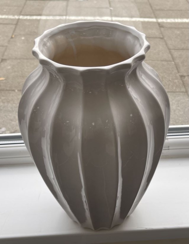 Elite White Ceramic Vase